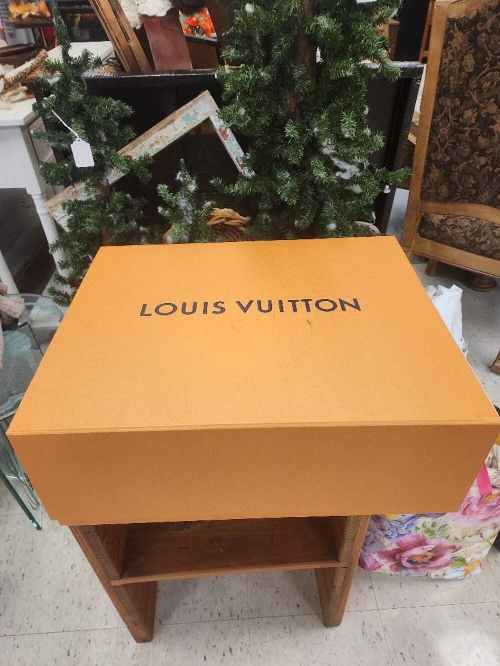 XL Orange Louis Vuitton Flip top Box